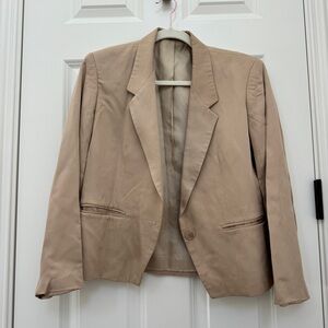 Vintage Nordstrom KGR cream tan blazer